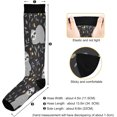 thumbnail image 3 of Coolnut 1 Pack Sloth Compression Socks for Women Men Knee High Stocking for Running,Athletic,Medical, 3 of 6