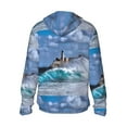 thumbnail image 3 of Uemuo Lighthouse in Havana Pattern Women's Full Zip UPF 50+ Sun Protection Hoodie Jacket Long Sleeve Sun Shirt Hiking Outdoor Performance with Pockets-XX-Large, 3 of 9