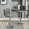 Duhome Elegant Lifestyle Bar Stool with Back Set of 2, Modern Adjustable Barstools Swivel
