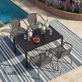 thumbnail image 2 of UDPATIO Outdoor Dining Chairs Set of 4, Patio Chairs, Rattan Outdoor Dining Chairs Set, Rattan Indoor-Outdoor Chairs for Bistro, Deck, Backyard, Porch, Steel Frame & Rattan Seat (Gray), 2 of 7