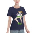 thumbnail image 2 of T-Shirt Basique à Manches Courtes pour Femmes Sailor Moon Makoto Kino, 2 of 6