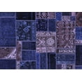 thumbnail image 1 of Ahgly Company Indoor Rectangle Patchwork Blue Transitional Area Rugs, 5' x 7', 1 of 4