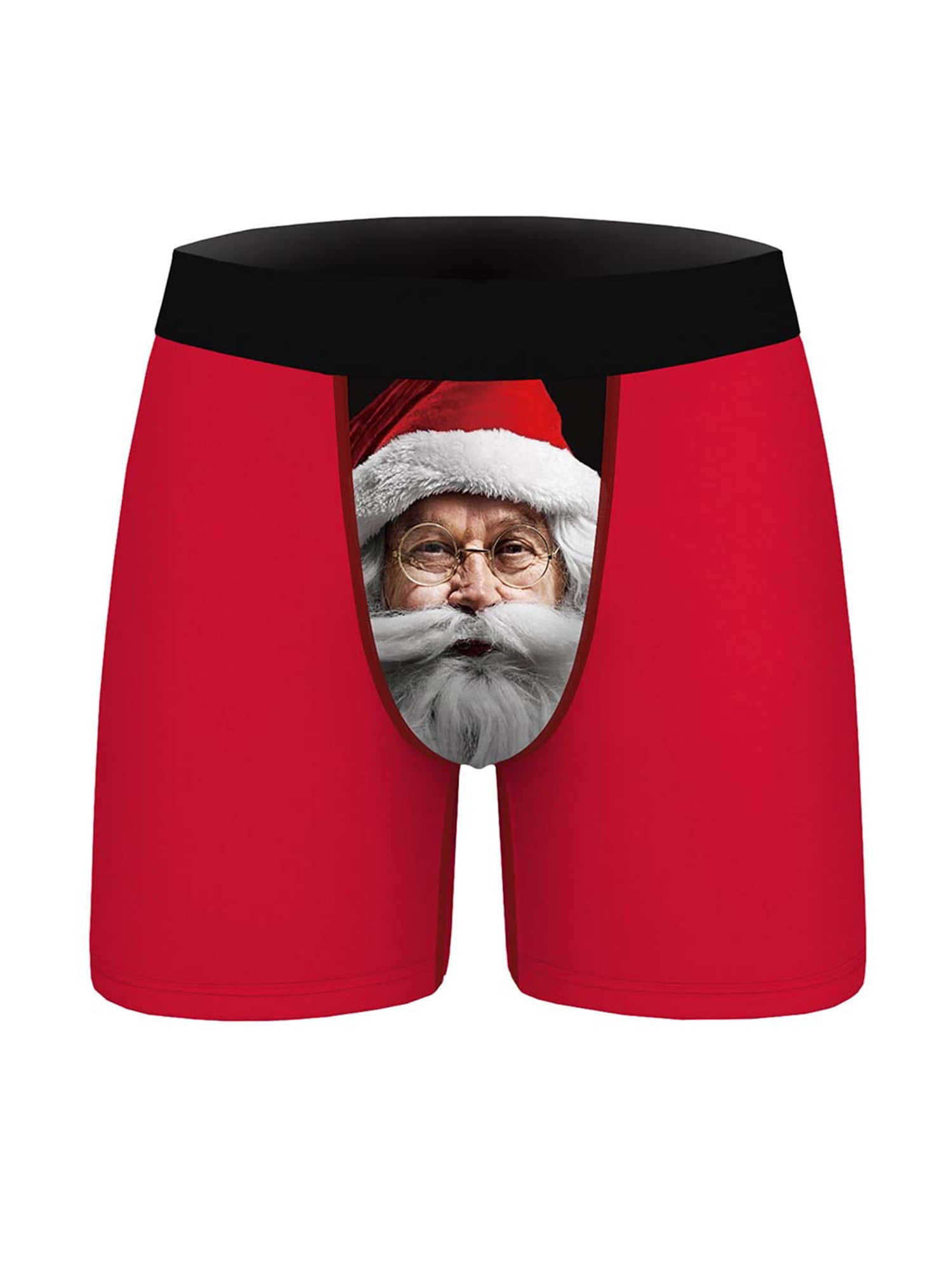 Mens Xmas Elastic Boxer Briefs Christmas Underwear Underpants Sleepwear Shorts - Walmart.com
