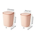 thumbnail image 3 of lanema Plastic Trash Can with Lid Press Waste Paper Bin Dustproof Multifunction for Home Kicthen Bathroom Living Room Garbage Organizer, 3 of 20