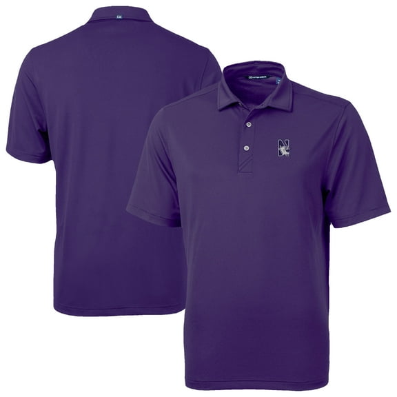 Men's Cutter & Buck Purple Northwestern Wildcats Virtue Eco Pique Recycled Polo