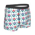 thumbnail image 4 of Uemuo Tulips Flowers Pattern Men's Boxer Briefs,Trunk Anti-Chafing,Comfortable, Durable, and Stylish Underwear-Medium, 4 of 9