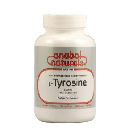 Anabol Naturals L-Tyrosine avec la vitamine B-6 500mg Capsules - 500 Ea