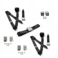 thumbnail image 1 of Chevy Impala 1965-1970 Avion 3 Points Noir Rétractable Ceinture de Sécurité Kit avec Bracketry - 3 Ceintures, 1 of 1