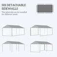 thumbnail image 4 of Outsunny Party Tent Outdoor Canopy Garden Sun Shade, White, 4 of 10