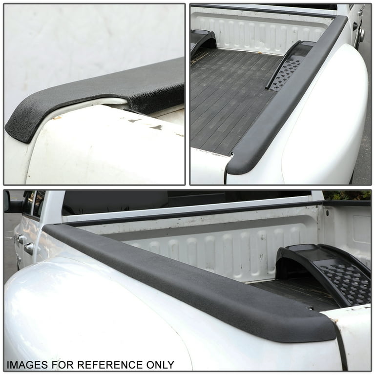 DNA Motoring Black Bed Rail Caps For 2007-2015 Chevy Silverado 6.5ft Bed