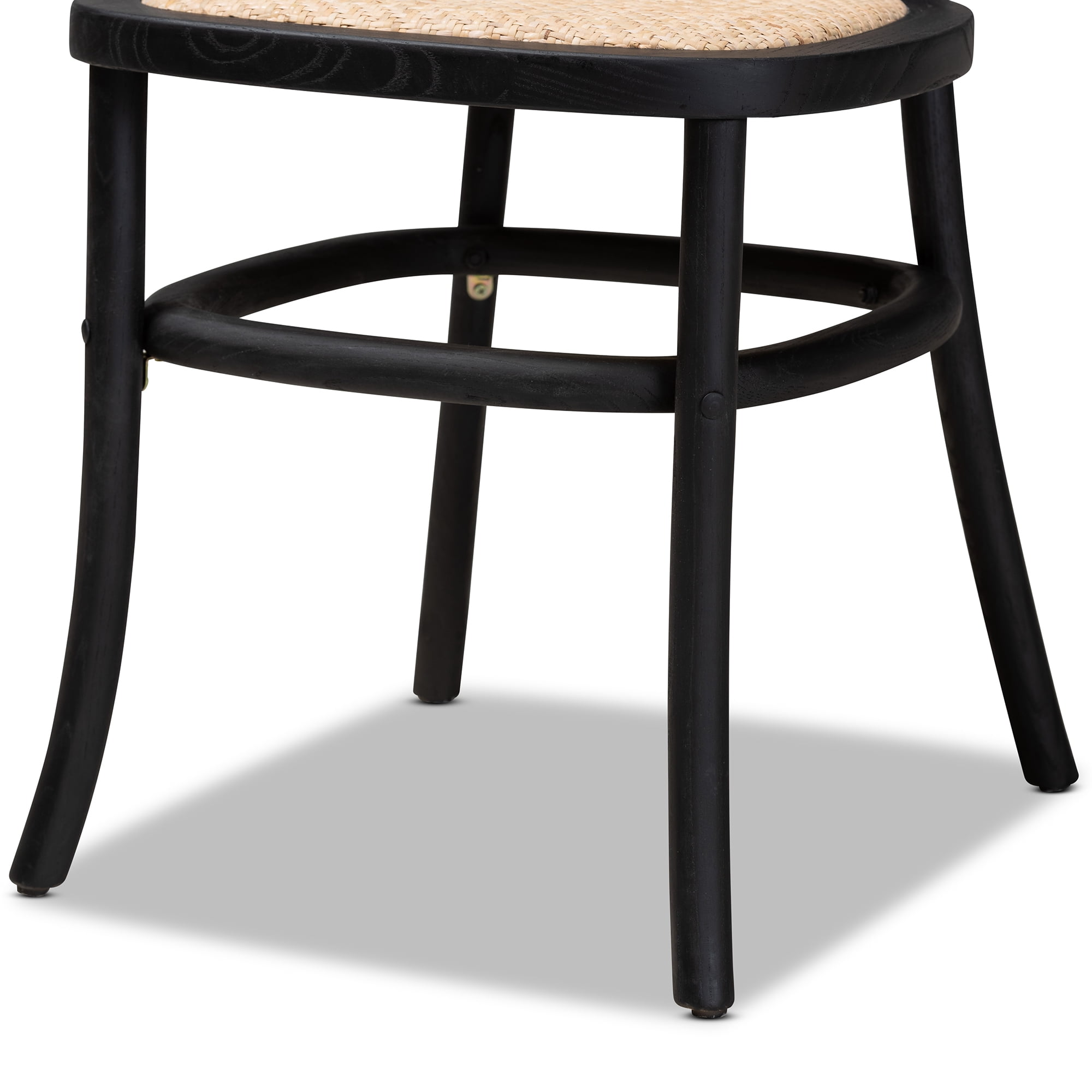 Baxton Studio Garold Dining Chair, Set of 2, Brown