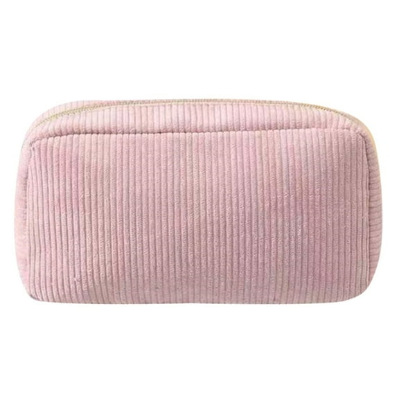 Multifunctional Corduroy Pencil Bag Large Capacity Pencil Case Portable Pen Pouches Pen Organizers Bag Travel Makeup Bag