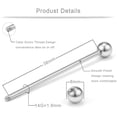 thumbnail image 5 of Briana Williams 14G Earring Cartilage Stainless Steel Industrial Barbell Body Piercing Jewelry, 5 of 6