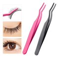 thumbnail image 2 of Pinzas para pestañas Farfi, Mini abrazadera auxiliar, rizador de extensiones de pestañas de acero inoxidable, herramientas de maquillaje, 2 of 5