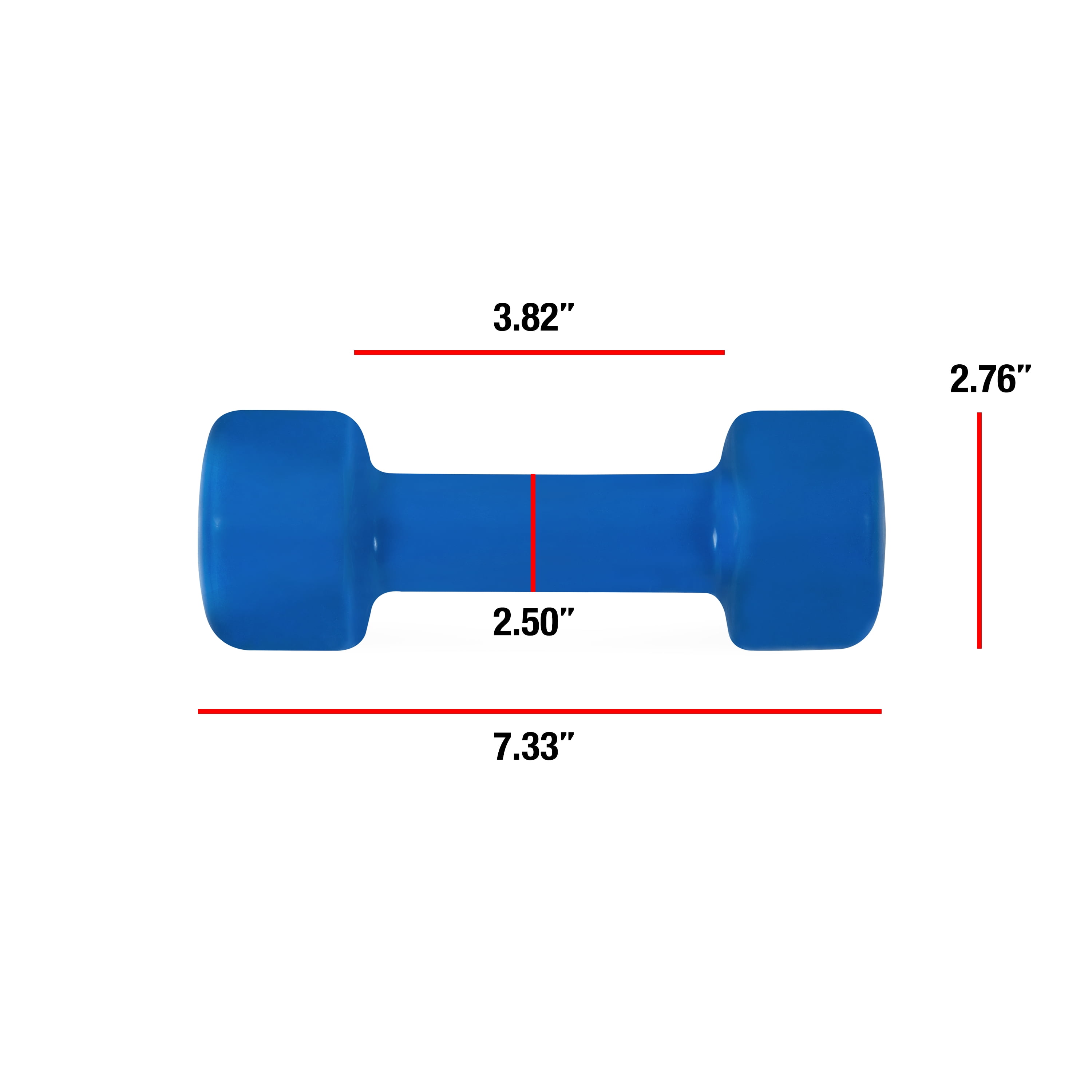 CAP Barbell Vinyl Dumbbells, 5 Pound Pair
