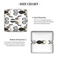 thumbnail image 5 of Rocae Ski Goggles Moose Music Picture for High-grade Leather Tissue Box,Office Tissue Box,Tissue Box Cover Square 5.2×5.2×5.2, 5 of 7