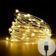 thumbnail image 4 of GRNSHTS USB Plug In 20/50/100 LED Fairy String Lights DIY Micro Copper Wire Xmas Party, 4 of 13