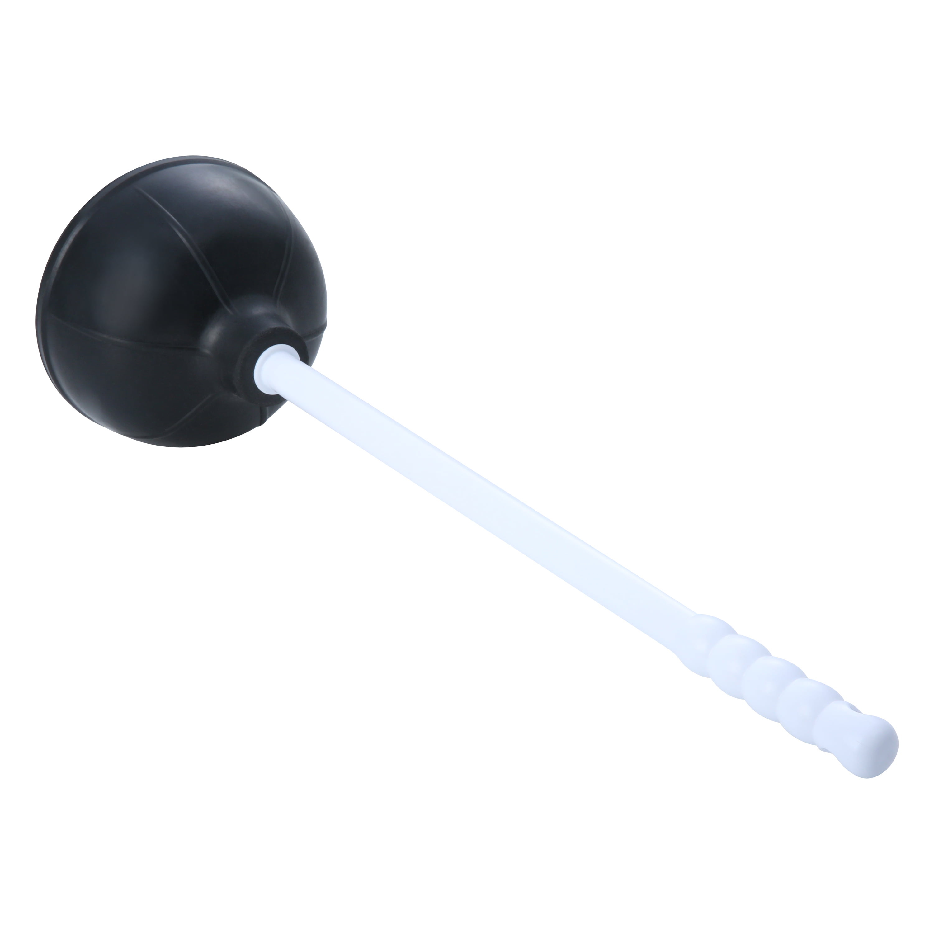 Mainstays Toilet Plunger, 18 in Plastic Handle, Rubber Cup, White