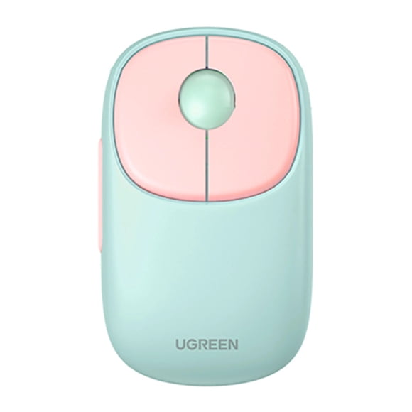 Mouse Inalámbrico FUN+ / Recargable / 2.4G & Bluetooth / 4 Niveles de DPI / Clic Silencioso / Ergonómico / 5 Botones / Compatible con Windows, macOS 10.5, Android iOS Linux y Chrome OS / Color Rosa