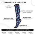thumbnail image 3 of Lsque Silhouette Cats Pattern Sport Compression Socks for Men & Women 15-20 mmHg Knee High Nurse Pregnant Running Medical and Travel Athletic, 3 of 6