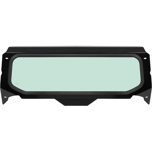 KOJEM UTV Rear Full Glass Windshield Compatible with Honda Talon 1000R 1000X Fox Live Valve 2019-2024, 1000RS 1000XS Fox Live Valve 2023 Windscreen Aluminium Powder Coated