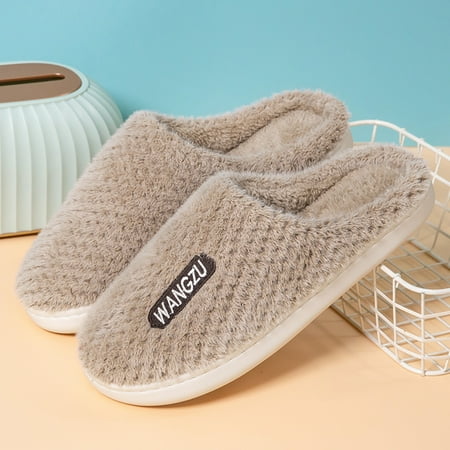 

Aayomet House Slippers For Women Women s House Slippers Comfy Memory Foam Indoor Outdoor Plush Open-Toe Cozy Soft Fluffy Slides Coffee 8.5