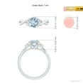 thumbnail image 5 of Angara Natural 1.12 Ct. Aquamarine Solitaire Ring in 14K White Gold for Women (Ring Size: 7), 5 of 10