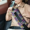 thumbnail image 2 of Retro Style Post Surgery Seatbelt Pillow - Mastectomy Cushion, Plush Chest Protector, Double Hook Straps, 2 of 5