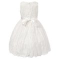 thumbnail image 2 of Richie House Little Girls White Floral Embroidered Dress 4/5, 2 of 7