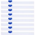 thumbnail image 1 of PATIKIL 8pcs Plastic Wrap Cutter, 19in Plastic Wrap Slide Cutter Snap Card Slot Installation Replacement for Aluminum Foil Wax Paper Parchment Paper Wrap Dispenser, Blue, 1 of 6