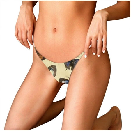 

HHei_K Women Summer Casual Thong Low Waist Bikini Printed Panties Underpants
