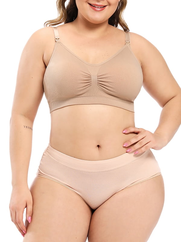 Jchiup Jchiup Women Nursing Bra Plus Size Maternity Breastfeeding