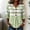 Green, variant on Sentmoon Womens Tshirts V Neck 3/4 Sleeve Summer Tops for Women Striped Print Button Down Regular Fit Fashion Cute Clothes for Women for Parties S-2XL