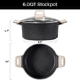 thumbnail image 2 of Olla de Cocina CAROTE Antiadherente de 6 Cuartos con Tapa, 2 of 7