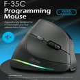 thumbnail image 5 of Rechargeable Wireless Vertical Mouse With Screen Display  Ergonomic Mice 6 Button Progammable Gaming Mouse for Gamer Desktop, 5 of 7