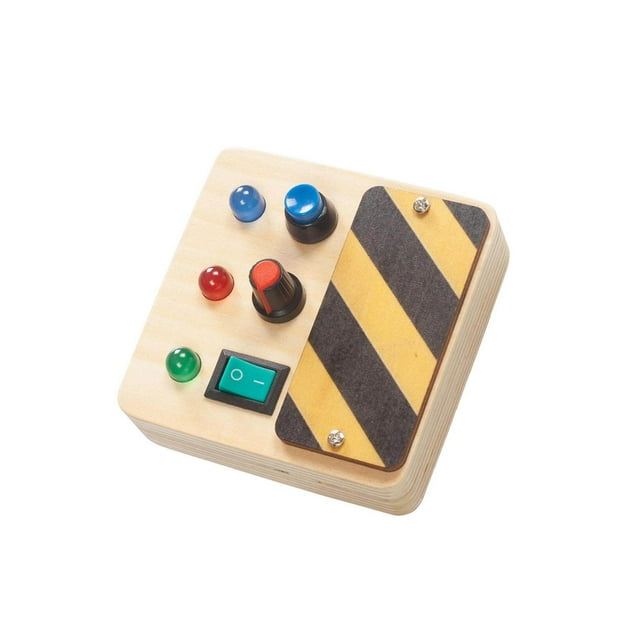 Children Montessori Electronic Busy Board Fine Board Busy Board led Motor Skill Sensory Toys Style A