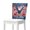 American Flag Design, variant on FUIALDOLG Desert Cowboy Pattern Breathable Dining Room Chair Slipcover for Party, Polyester Stretchable Chair Back Covers Removable Chairs Back Slipcovers