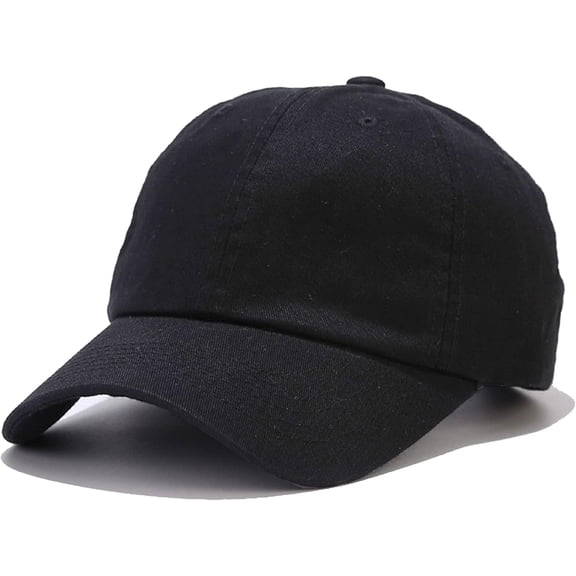 Baseball Cap Golf Dad Hat Adjustable Original Classic Low Profile Cotton Hat Unconstructed Plain Cap Men Women Black