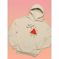 thumbnail image 3 of Buon Ferragosto Juicy Watermelon Hoodie Women -Image by Shutterstock, Female 4X-Large, 3 of 4