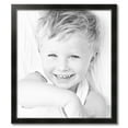 thumbnail image 2 of ArtToFrames 28" x 32" Honors Black with Silver Picture Frame, 28x32 inch Black Wood Poster Frame (WOM-5157),  Pack, 2 of 7