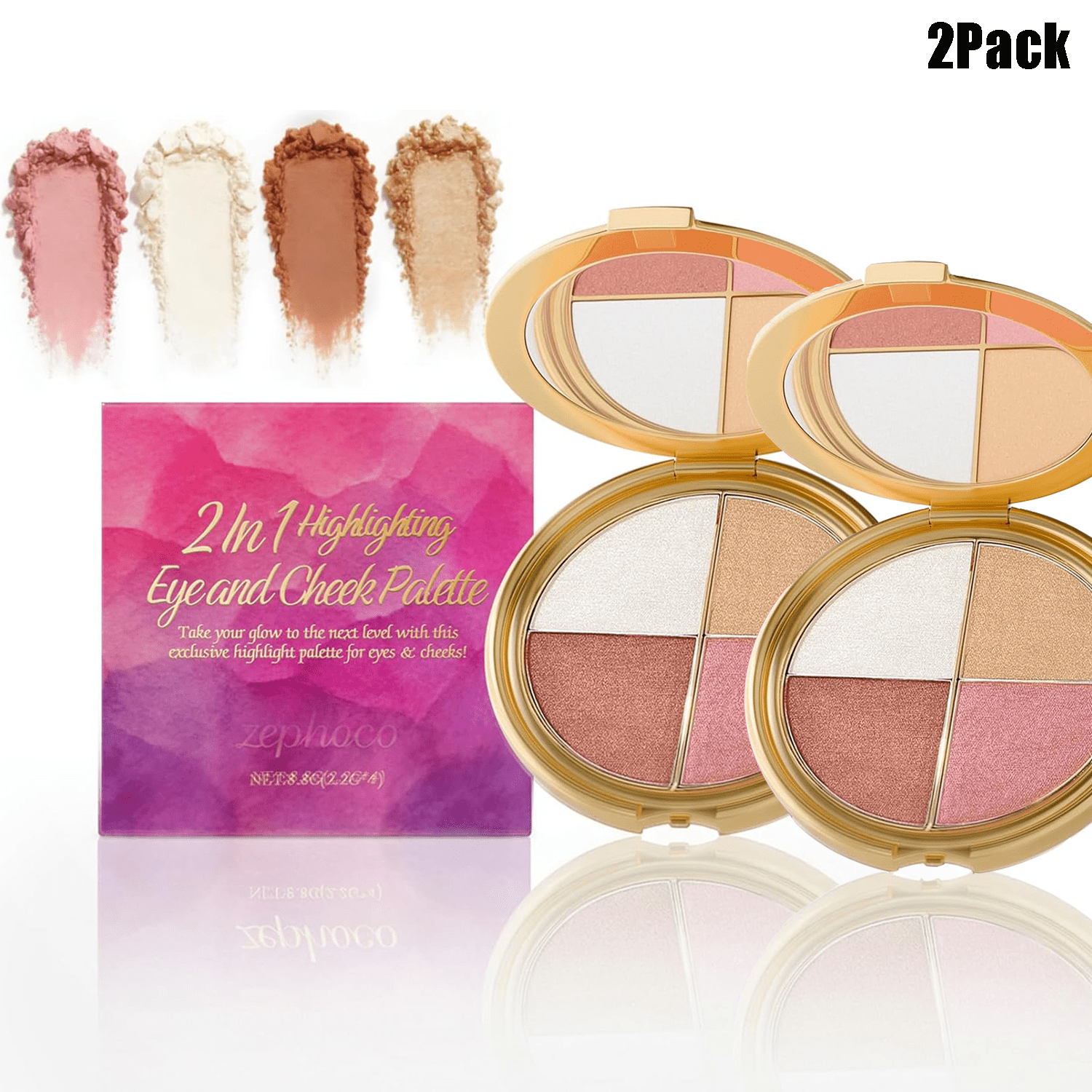 お値下げNG　VISAGE UVカラーベース50　アイボリー ５個 Wet n Wild Color Icon 5 Pan Eye & Face Makeup Palette - Gold Whip