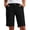 #01 Black 【Mix, Match & Rotate: Stock Up on Daily Colors】, variant on Women's Stretch Twill Bermuda Shorts with Pockets, Mid Rise Button Closure Chino Shorts, Casual Walking Hiking Summer Workwear, Multi Pocket Cotton Blend Shorts | VerBelle,Black L