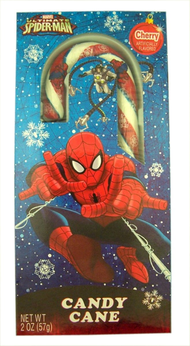 Marvel Fruit Flavored Candy Cane Christmas Stocking