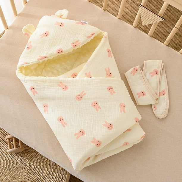 Edredón para bebé, sala de partos, edredón de terciopelo para bebé recién nacido, suministros para recién nacidos, manta floral, primavera y otoño, fino