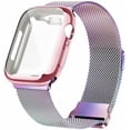 thumbnail image 1 of Metal Magnetic Bands Compatible for Apple Watch Band 42mm with Case, Stainless Steel Milanese Mesh Loop Replacement Strap Compatible with iWatch Series SE 6/5/4/3/2/1(Colorful,42MM), 1 of 9