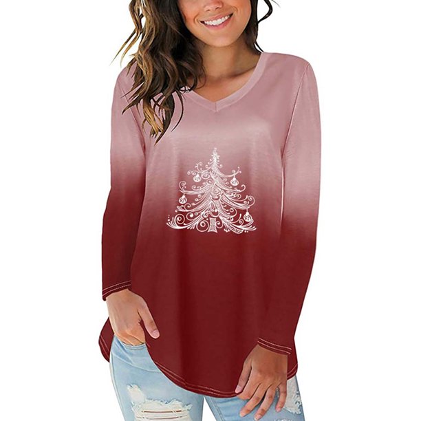 christmas tree womens shirt