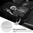 thumbnail image 7 of Yuyamidu Skull Car Armrest Cover Anti-Scratch Center Console Cover for Car Van SUV Flannel Auto Arm Rest Cushion Pad Protector Fashion Vehicle Decor Accessories, Black, 7 of 7