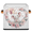 Multicolor 2, variant on CURLYOOT Elephants 11 x 11 Inch Cube Storage Bin, Decorative Storage Cube Foldable Basket with Leather Handle, Rose Flower Elephant Fabric Bin for Closet Shelves Home Organizer