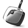 thumbnail image 6 of Koch Systeme CS 9.5 inch Nonstick Frying Pan with Lid, Square Omelet Pans, Compatible with All Stovetops, Black, 6 of 9
