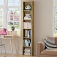 thumbnail image 3 of Anhdah 6 Cube Storage Organizer Bookshelf,Brown Wooden Bookcase Storage Shelf, Sturdy 6-Cube Organizer for Living Room, Bedroom, Home Office, Easy Assembly, 3 of 7